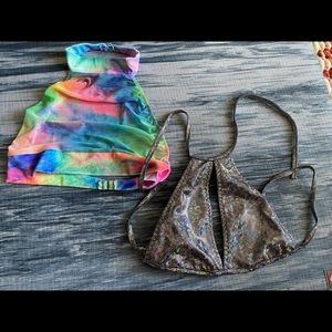 2 Iheartraves crop tops. One size.